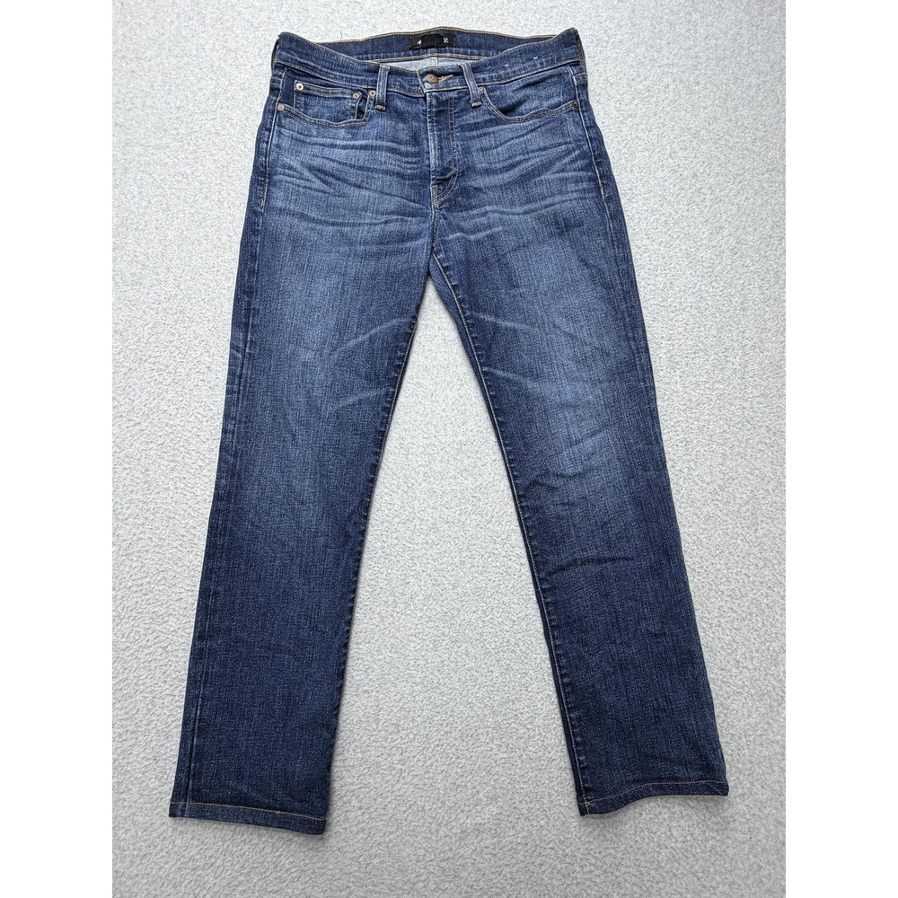 Madewell Jeans Mens 32x32 Actual 32x30 Blue Medium Wash Slim Straight Stretch